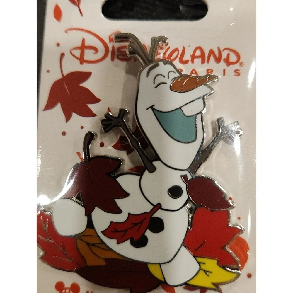 Disney Pin OLAF‎ FROZEN SNOWMAN Fall Leaves Leaf Paris Exclusive DLP 00005
